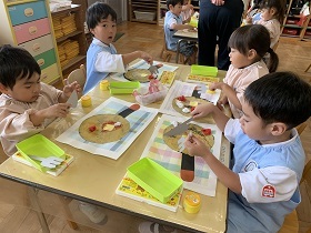 ホットケーキ食べる①